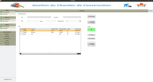 logiciel Gestion du chantier de construction