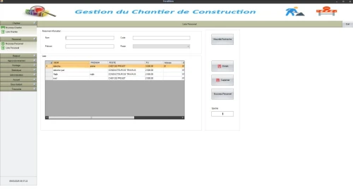 logiciel Gestion du chantier de construction