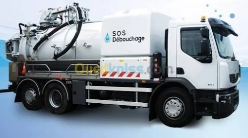 Camion vidange fosse septique Débouchage canalisation curage