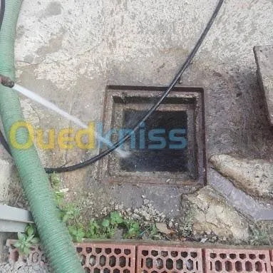 Service Débouchage canalisation curage vidange fosse septique.