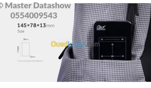 Video projecteur Mini DataShow Smart Tactile 4k WIFI Bluetooth Android