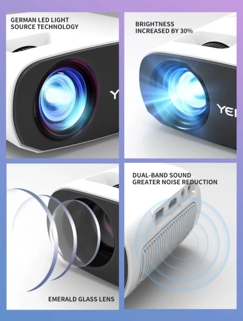 Mini Video projecteur Datashow P128 Wi-Fi, Bluetooth
