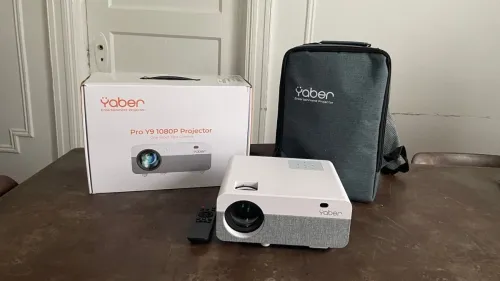 Data show vidéo projecteur Yaber Y9 Pro 400 ansi avec cartable et écran ضمان 06 أشهر