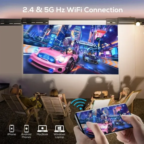 Datashow projecteur Izeeker ipl310 Full HD 1080P 4K WiFi 5G Bluetooth 5000 lumens ضمان 30 يوم