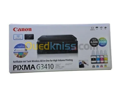 Imprimante Canon Jet D'encre Pixma G3410 Wifi Multi-Fonction