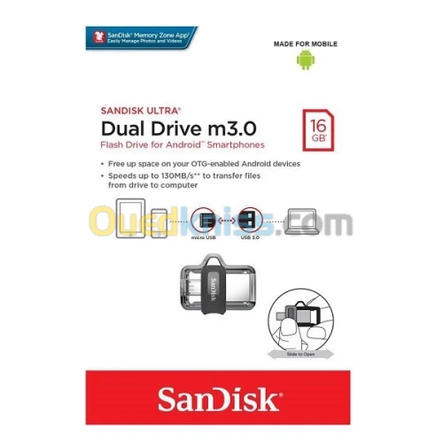 FLASH DISQUE SANDISK ULTRA DUAL 3.0/3.1