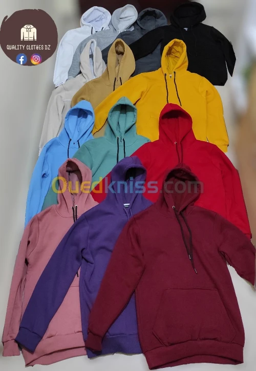 Sweat a Capuche Pour Hiver 1er Choix