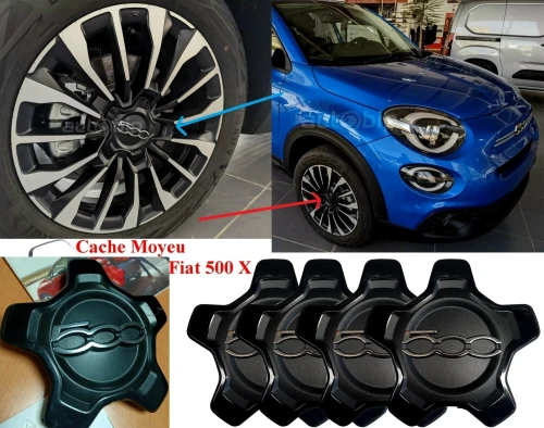 Cache Moyeu Jante Fiat 500 X
