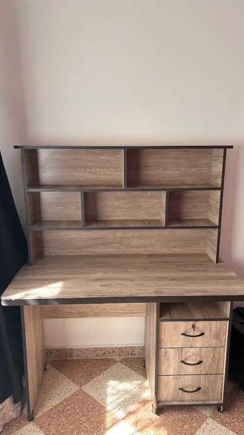 Bureau avec étagères 3 tiroirs 1 avec clé bon prix