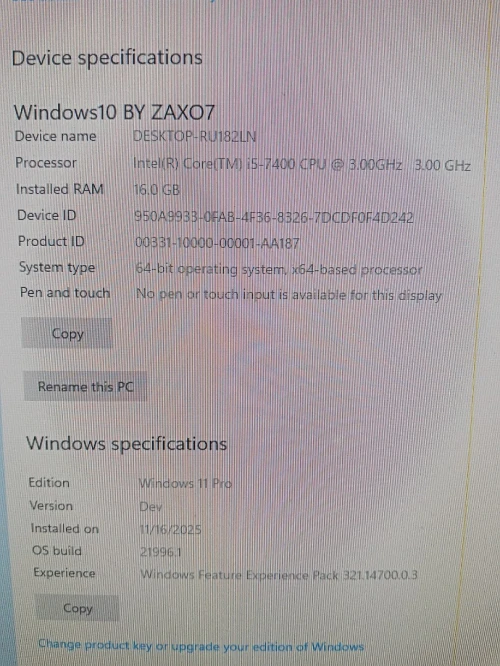 PC I5-7400