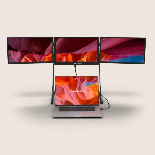 Triple Aero 15.6 Pro Max Premium Triple Portable Monitor Extender Full Aluminum