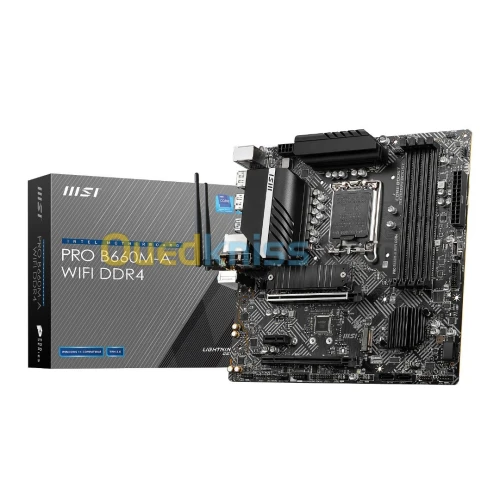 CARTE MERE MSI PRO B660M-A WIFI DDR4 LGA 1700 MICRO ATX