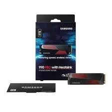 SAMSUNG SSD 990 PRO M.2 PCIE NVME 2TO WITH HEATSINK - 7450MBS