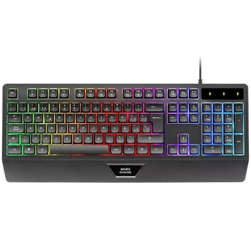 CLAVIER MARS GAMING MK-124 BLANC BLACK