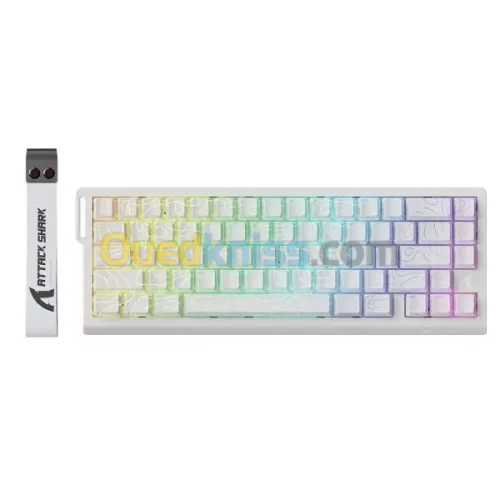MAGNETIC SWITCHES GAMING ATTACK SHARK X68 HE RGB WHITE