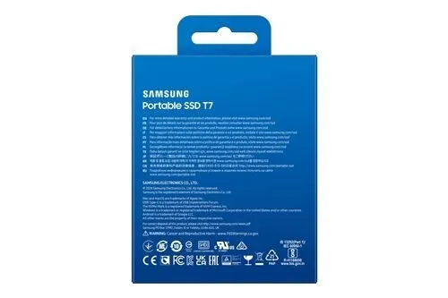 DISQUE SSD EXTERNE SAMSUNG PORTABLE T7  2 TO USB 3.2 GRIS TITANE
