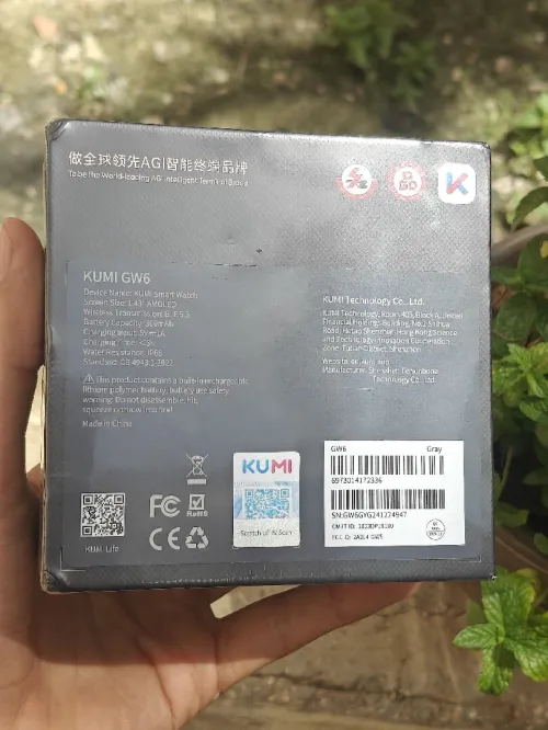 Smart watch AMOLED kumi gw6