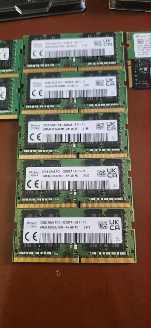 Ram pour laptop 8gb, 16gb (3200mhz) et 32gb (3200mhz)