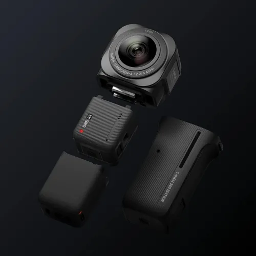 Insta360 One RS 1-inch 360 Edition - Caméra 360 VIDEO UHD 6K avec Deux capteurs 1 Pouce, co-conçue avec Leica, Photo 21MP, stabilisation FlowState, Faible luminosité de qualité, résistante à l'eau