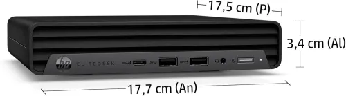 MINI HP EliteDesk 800 G6 | CORE i5-10500T | 16GB RAM | 512GB NVMe SSD | INTEL UHD GRAPHICS 630