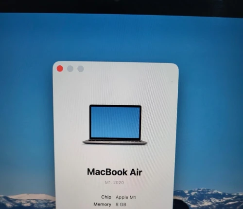 MacBook Air M1 | 8GB RAM | 256GB SSD | COMPTAGE DE CYCLES 91