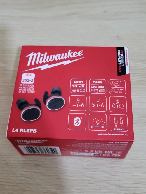 Ecouteur Milwaukee L4 RLEPB PROTECTION AUDITIVE BLUETOOTH -écouter de la musique parler au téléphone