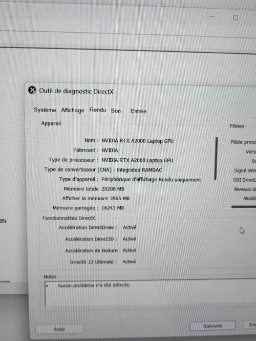 DELL PRECISION 5560 15.6 FHD + | CORE i7-11850H | RTX A2000 4GB | 1To NVMe | 32GB RAM | WORKSTATION