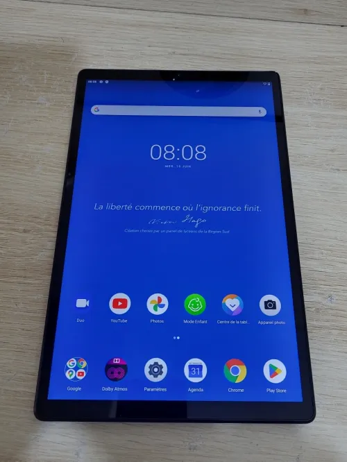 LENOVO TAB M10 FHD Plus – 4Go / 64Go LENOVO TAB M10 FHD Plus TB-X606F - Média Tek Helio P22T – 4Go / 64Go