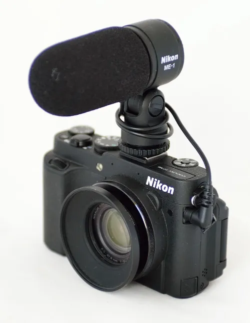 Microphone stéréo Nikon ME-1 pour appareil photo reflex numérique muni d'une prise jack stéréo