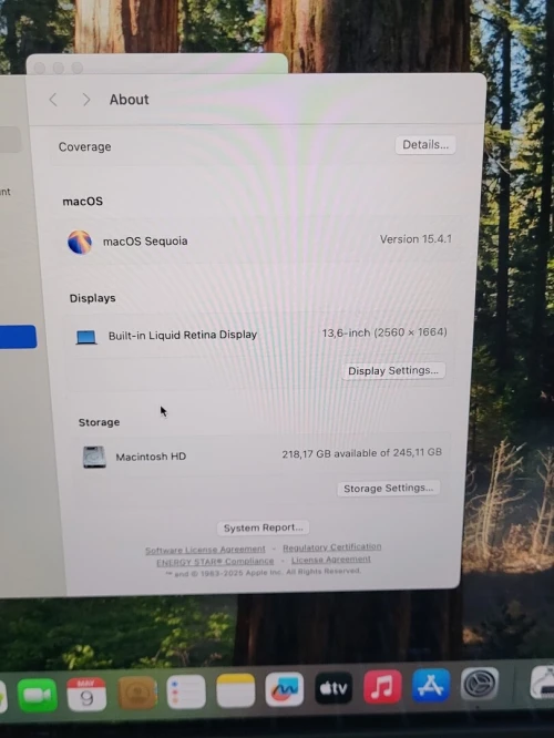 MacBook Air M2 2023 | PUCE M2 8 CPU | GPU 10 COEURS | 8GB RAM | 256GB SSD | CYCLES 61