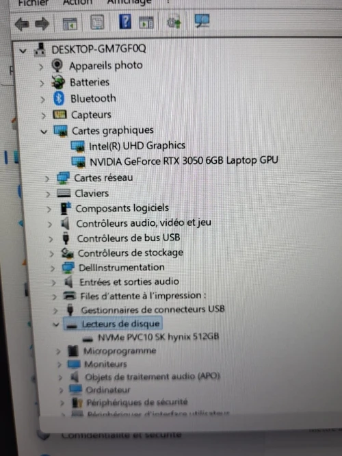 GAMING DELL G15 5530 120Hz | 13EME CORE i5-13450HX | NVIDIA RTX 3050 6GB | 16GB RAM | 512GB NVME