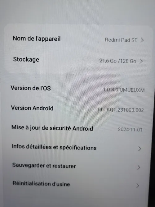 XIAOMI REDMI PAD SE | VERT MENTHE | 128GB | 6GB RAM