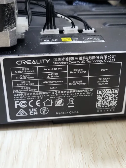 Creality Imprimante 3D Ender-3 S1 Pro avec 300C Buse Haute Température, 160mm/s Impression Rapide & Plaque PEI en Acier à Ressort & Bande Lumineuse LED
