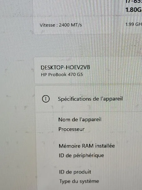 HP PROBOOK 450 G5 | CORE i7 8550U | NVIDIA GeForce 930MX 2GB | 16GB RAM | 512GB NVMe SSD