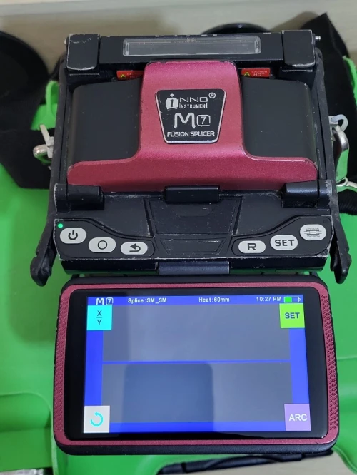 soudeuse Fibre Optique inno m7 fusion splicer AVEC cliveuse fibre optique SKL-6C de haute précision