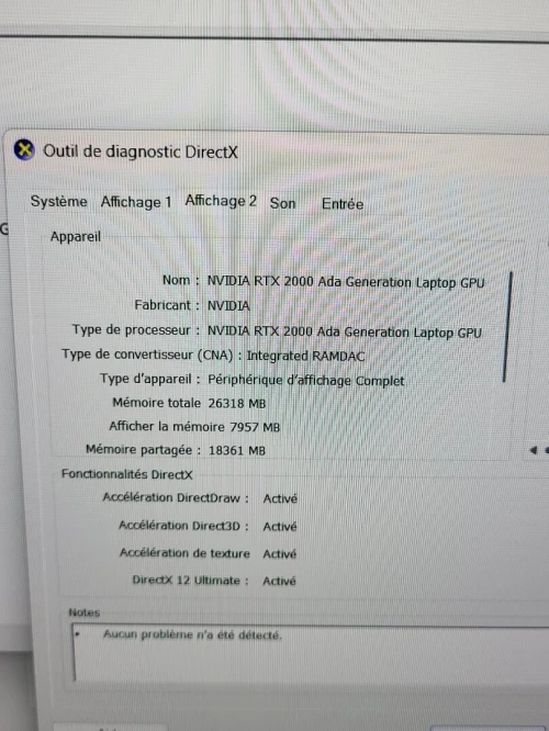 DELL PRECISION 5690 | CORE Ultra 7-165H | RTX 2000 ADA 8GB | 1To SSD | 32GB RAM