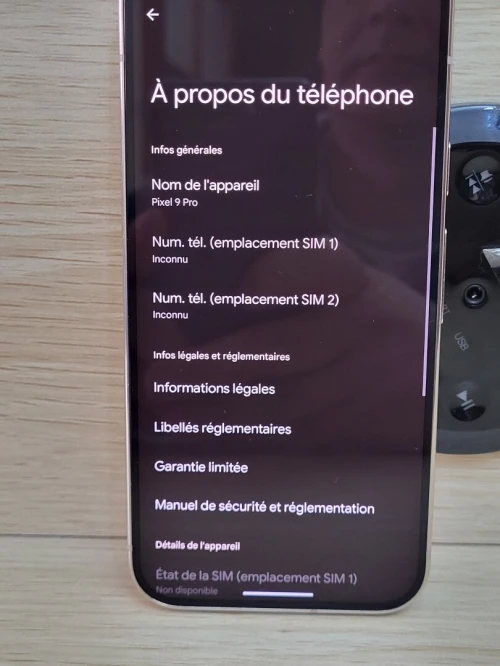 GOOGLE PIXEL 9 Pro 5G 128GB BLANC PORCELAINE