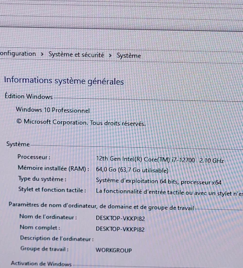 HP G9 27'' QHD | CORE i7 | RTX 3050 Ti 4GB | 64GB RAM | 512GB NVME SSD | WORKSTATION