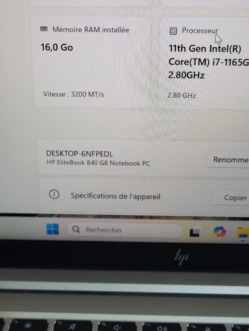 HP EliteBook 840 G8 | CORE i7 1165G7 @2.80GHz | 16GB RAM | 512GB NVMe SSD | INTEL IRIS XE GRAPHICS