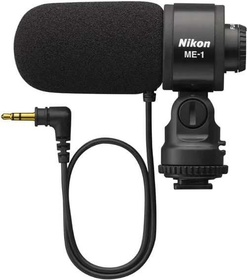 Microphone stéréo Nikon ME-1 pour appareil photo reflex numérique muni d'une prise jack stéréo