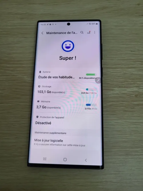 SAMSUNG GALAXY S22 Ultra 128GB 5G ( le telephone déverrouillé avec unlock bootloader d'ou le prix bas )