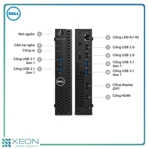 MINI DELL OPTIPLEX 3060 | MICRO TOUR | INTEL 8EME GEN CORE I3 8100T @3.6GHz | 8GB RAM | 512GB SSD