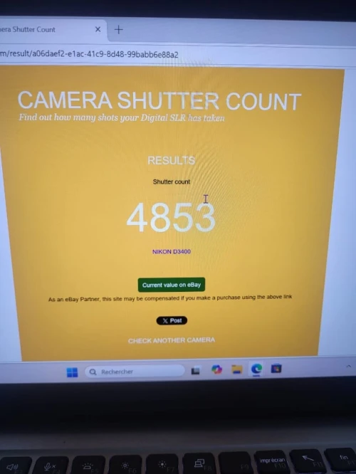 Nikon D3400 Appareil Photo Numérique Réflex 24.2 Mpix + OBJECTIF Nikon AF-P DX Nikkor 18 55mm f 3.5 5.6 g vr