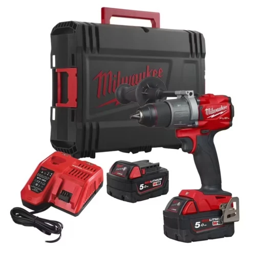 PERCEUSE VISSEUSE À PERCUSSION FUEL 18V - M18 FDD3-502X + 2 BATTERIES 18V 5 AH + 1 CHARGEUR M12-18FC MILWAUKEE + Coffret HD Box - NEUF JAMAIS UTILISÉ.