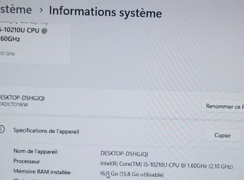 LENOVO THINKPAD E15 | CORE i5-10210U | 16GB RAM | 512GB NVMe SSD | AMD RADEON RX 640 2GB