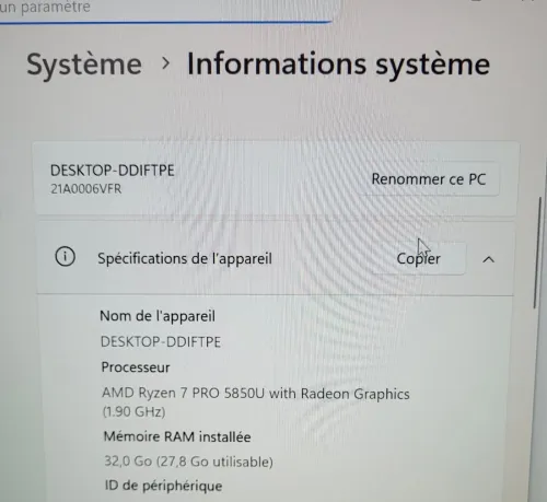 LENOVO THINKPAD P14S | RYZEN 7 PRO 5850U | 32GB RAM | 1TB SSD | RADEON PRO GRAPHICS 4GB