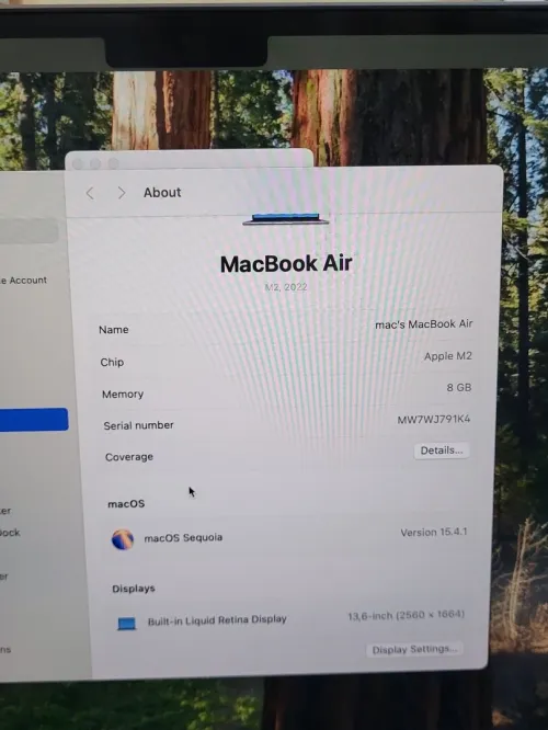 MacBook Air M2 | 8GB RAM | 256GB SSD | GRIS SIDERAL | CYCLES 61