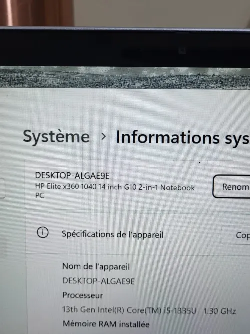 HP EliteBook X360 1040 G10 2-EN-1 TACTILE | INTEL 13EME CORE I5 1335U | 16GB RAM | 512GB SSD