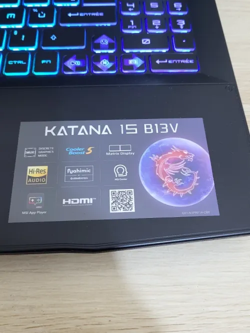 GAMING MSI KATANA 144 Hz | CORE i7-13620H | NVIDIA RTX 4050 6GB | 1TB NVMe SSD | 32GB RAM | Dragon Station