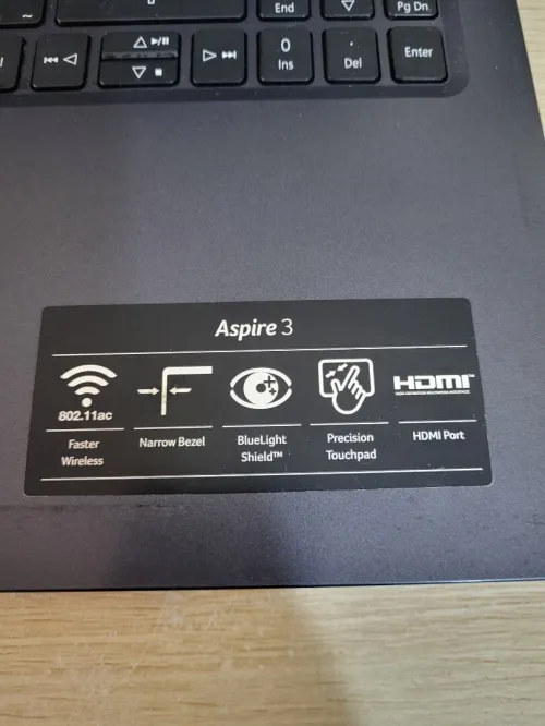 ASUS ASPIRE 3 15.6'' FHD | INTEL CELERON N4000 | 4GB RAM | 256GB NVMe SSD | INTEL UHD GRAPHICS